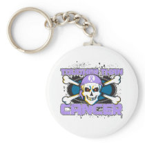 Tougher Than Cancer Skull Key Chains