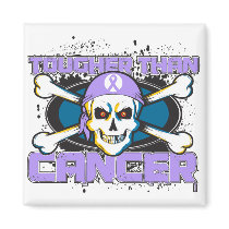 Tougher Than Cancer Skull Fridge Magnet
