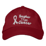 Tougher Than Lung Cancer Embroidered Baseball Caps