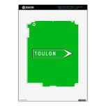 Toulon, Road Sign, France iPad 3 Skins