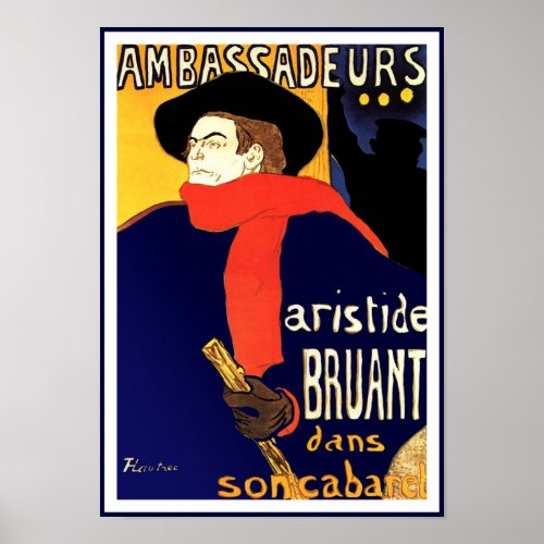 Toulouse Lautrec Ambassadeurs Aristide Bruant posters