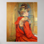 Toulouse-Lautrec - Girl with fur Poster