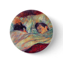 Toulouse-Lautrec - In Bed buttons by VintageCabaret Toulouse-Lautrec - In Bed buttons