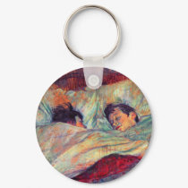 Toulouse-Lautrec - In Bed keychains by VintageCabaret Toulouse-Lautrec - In Bed keychains