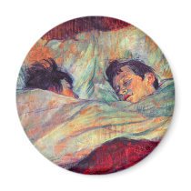 Toulouse-Lautrec - In Bed magnets by VintageCabaret Toulouse-Lautrec - In Bed magnets