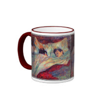 Toulouse-Lautrec - In Bed mugs by VintageCabaret Toulouse-Lautrec - In Bed mugs