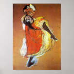 Toulouse-Lautrec - Jane Avril Dancing Print