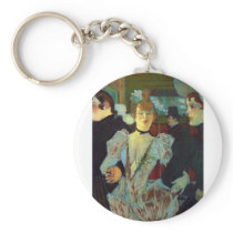Toulouse-Lautrec - La Goulue entering the Moulin R Keychain