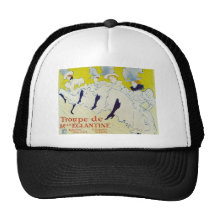 Toulouse Lautrec Poster Art Mesh Hat