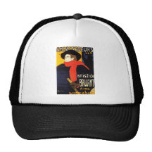 Toulouse Lautrec Poster Art Mesh Hats