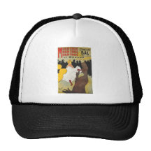 Toulouse Lautrec Poster Art Trucker Hats