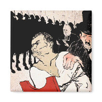 Toulouse-Lautrec's "Le Matin" magnets by VintageCabaret Toulouse-Lautrec's "Le Matin" magnets