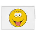 Tounge Out Smiley Face cards