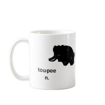 Toupee cup. mugs