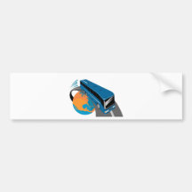 tour bus coach transport world travel bumper sticker