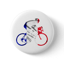 Tour de france cyclist pinback button