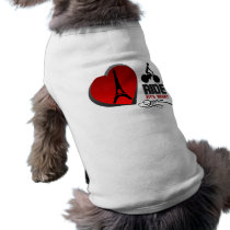 Tour De France Paris Heart Pet Shirt