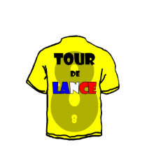 Tour de Lance 8 times winner France cycle Tour t-shirts
