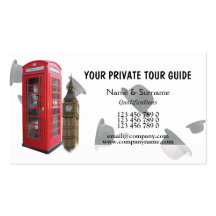 Tour Guide Britain British UK Business Cards