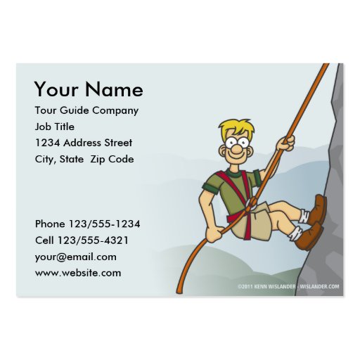 Tour Guide Business Card (front side)
