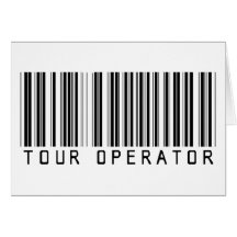 Tour Operator Barcode Greeting Cards