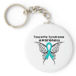 Tourette Syndrome Awareness Tattoo Butterfly Key Chains
