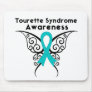 Tourette Syndrome Awareness Tattoo Butterfly Mouse Pads