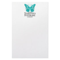 Tourette's Syndrome Butterfly stationery
