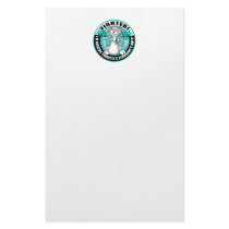 Tourette's Syndrome Cat Fighter stationery