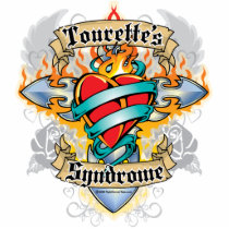 Tourette's Syndrome Cross & Heart photo sculptures