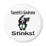 Tourettes Syndrome Stinks Skunk Awareness Design Refrigerator Magnets