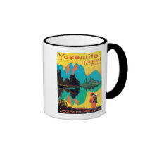 Tourist Poster - Yosemite Nat'l Park, CA Coffee Mug