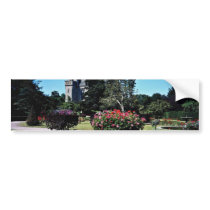 Tourlaville Chateau, France  flowers Bumper Stickers