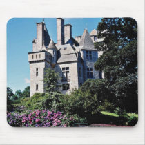 Tourlaville Chateau, France  flowers mousepads