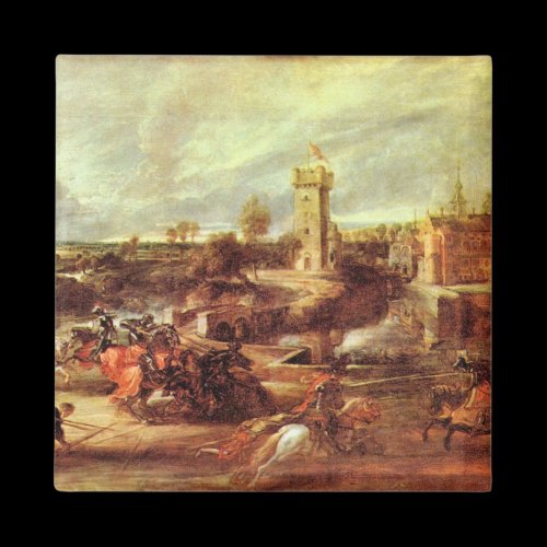Tournament at a castle by Paul Rubens Magnets
