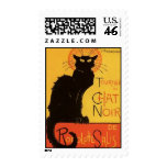 Tournée du Chat Noir, Steinlen Black Cat Vintage Postage