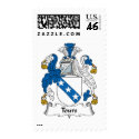 Tours Family Crest postage by coatsofarms Tours Family Crest postage