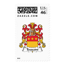 Toussaint Family Crest postage by coatsofarms Toussaint Family Crest postage