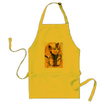Toutankhamon gold mask watercolor aprons by nefera Toutankhamon gold mask watercolor aprons