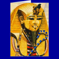 Toutankhamon gold mask watercolor cards