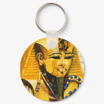 Toutankhamon gold mask watercolor keychains by nefera Toutankhamon gold mask watercolor keychains