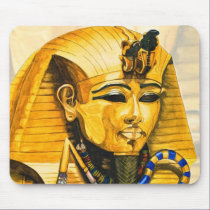 Toutankhamon gold mask watercolor mousepads