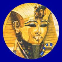 Toutankhamon gold mask watercolor stickers