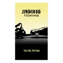 Tow Truck Business Cards