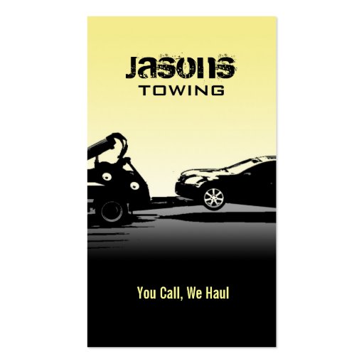 Tow Truck Business Cards