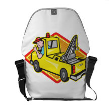 Tow Wrecker Truck Driver Thumbs Up Messenger Bag