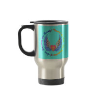 Toward the One turquoise background mug