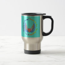 Toward the One turquoise background mug