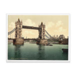 Tower Bridge, III. (open), London, England rare Ph Postcards