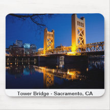 Tower Bridge - Sacramento, CA Mousepads